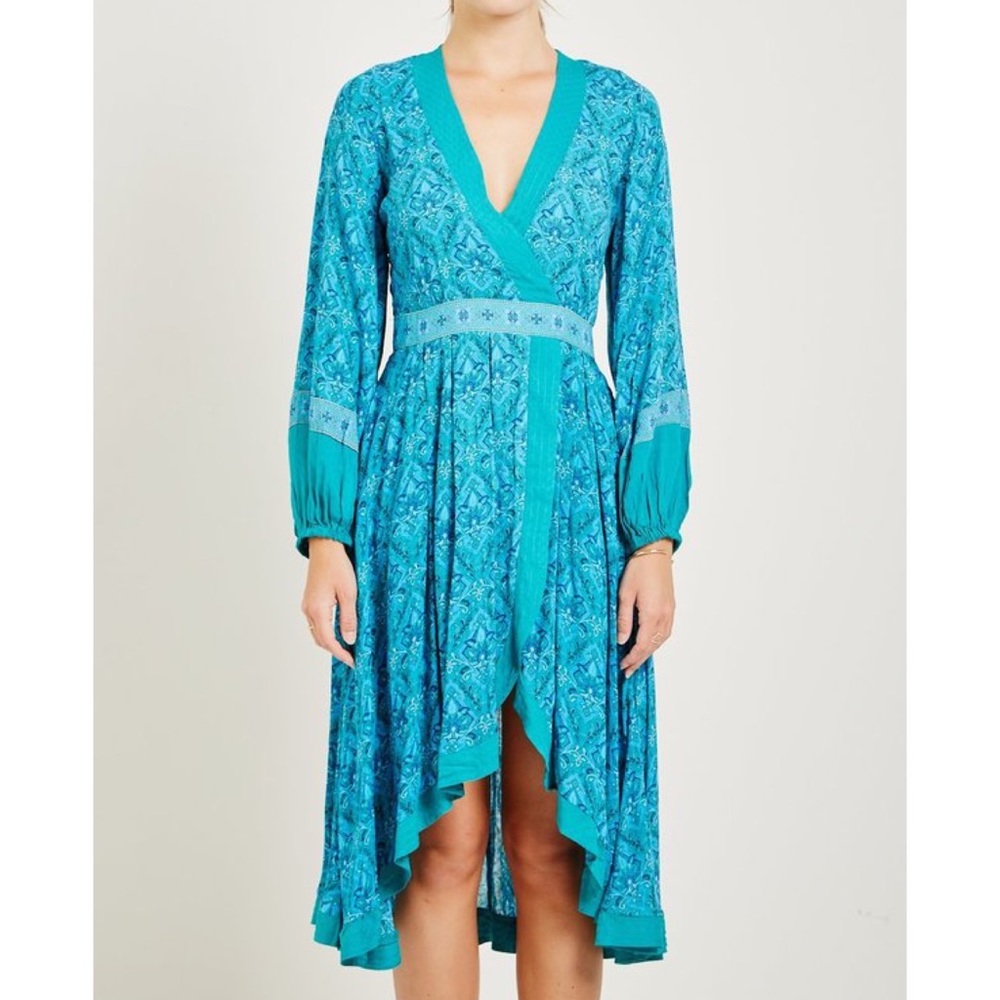 EUC Spell & the Gypsy Collective Emerald Jewel Soiree Midi Dress
